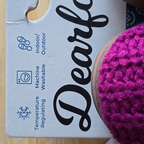 DEARFOAMS BRAND WOMENS PINK MEMORY FOAM SLIPPERS SIZE SMALL 5-6 - Picture 11 of 12